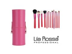 Set 12 pensule make up Lilla Rossa cu borseta